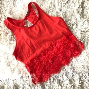 Lace Detail Crop